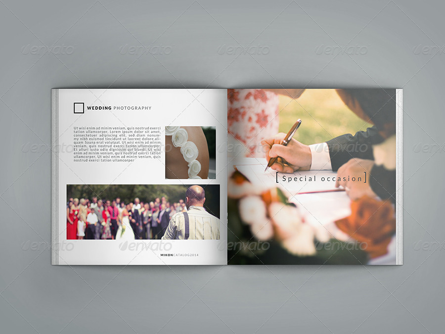Mikon Photography Portfolio Square Catalog, Print Templates